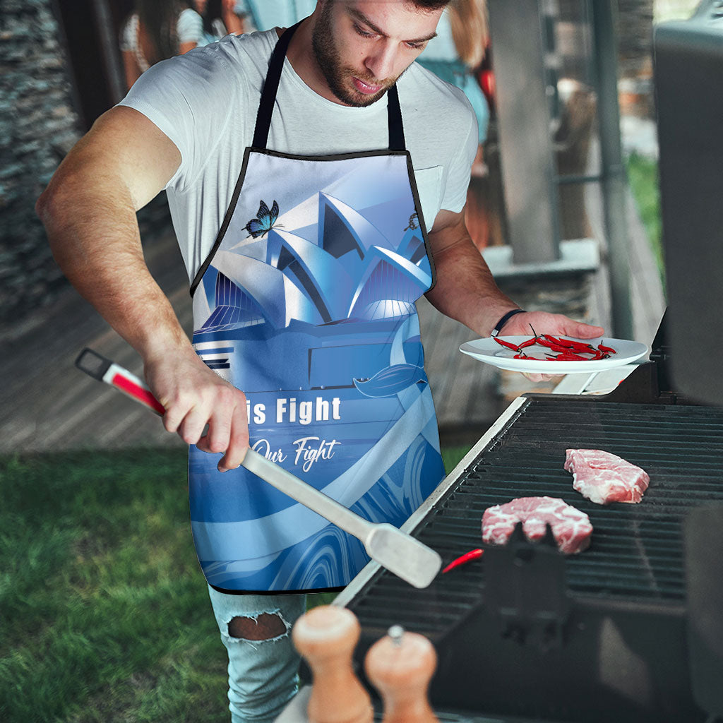 Australia Prostate Cancer Awareness Apron Aussie Blue Ribbon Sydney Opera House