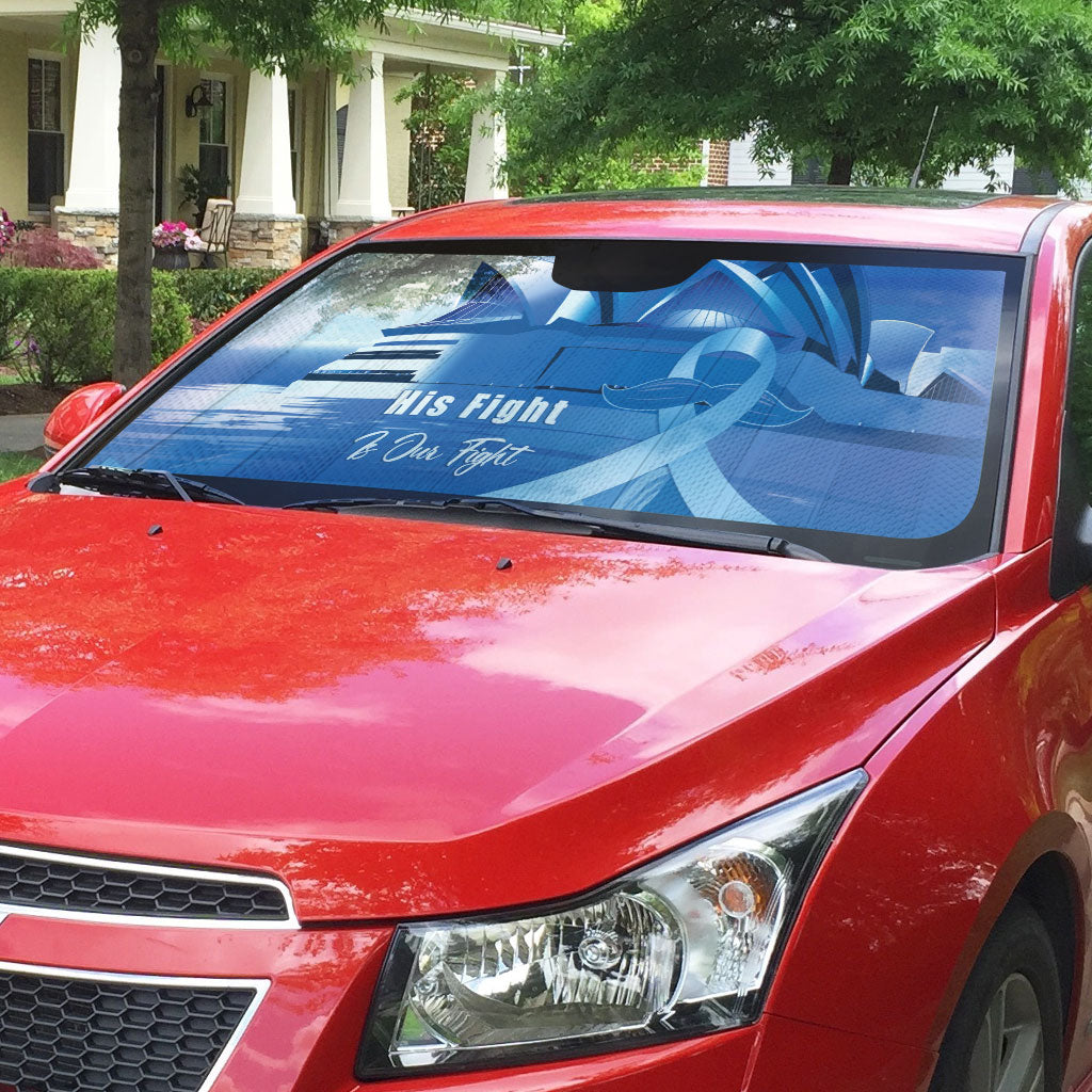 Australia Prostate Cancer Awareness Auto Sun Shade Aussie Blue Ribbon Sydney Opera House