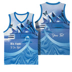 Personalised Australia Prostate Cancer Awareness Basketball Jersey Aussie Blue Ribbon Sydney Opera House