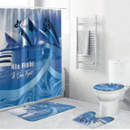 Australia Prostate Cancer Awareness Bathroom Set Aussie Blue Ribbon Sydney Opera House