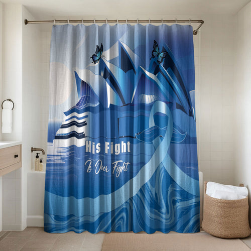 Australia Prostate Cancer Awareness Bathroom Set Aussie Blue Ribbon Sydney Opera House