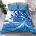 Australia Prostate Cancer Awareness Bedding Set Aussie Blue Ribbon Sydney Opera House