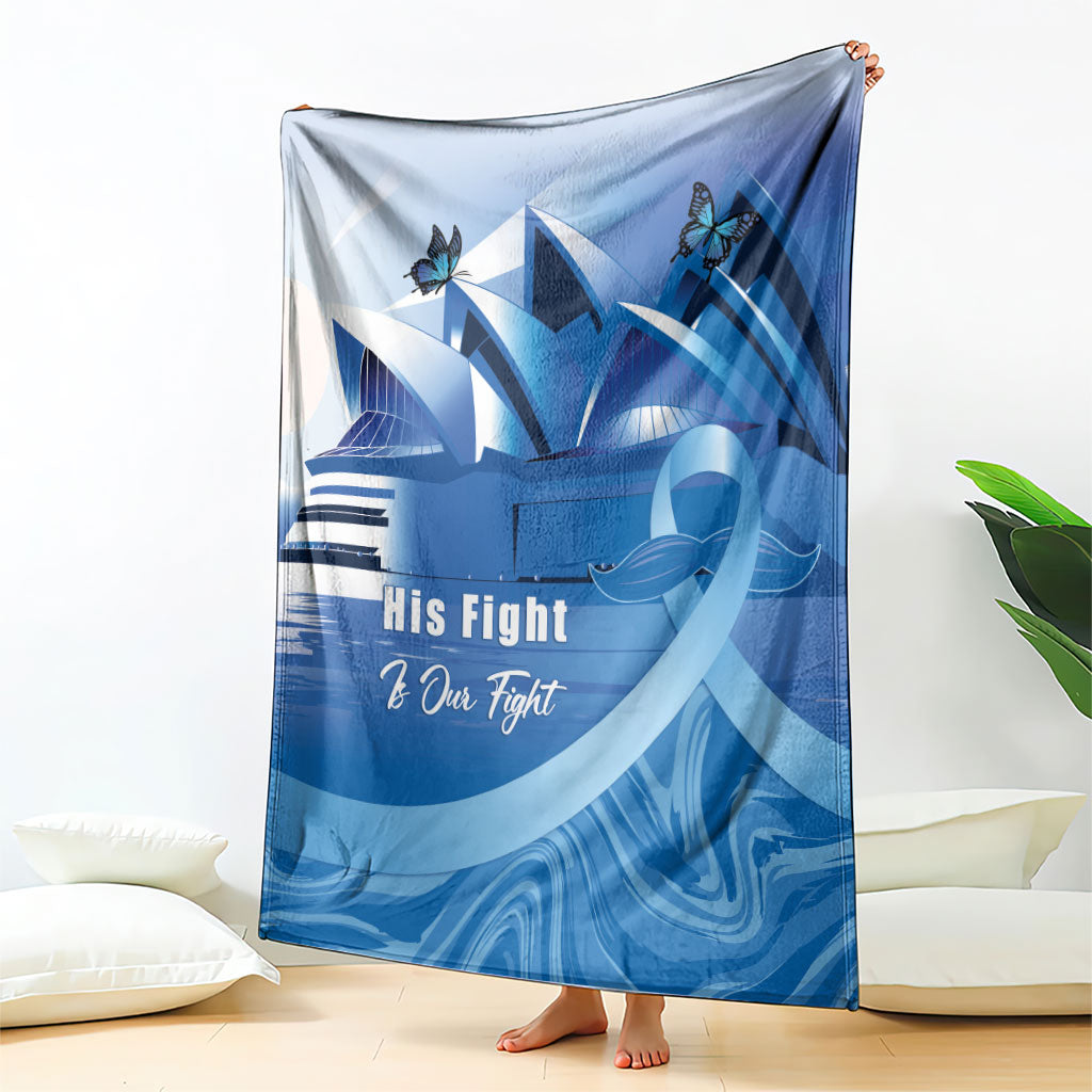 Australia Prostate Cancer Awareness Blanket Aussie Blue Ribbon Sydney Opera House