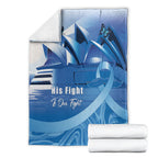 Australia Prostate Cancer Awareness Blanket Aussie Blue Ribbon Sydney Opera House