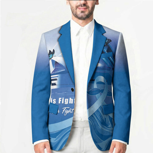 Personalised Australia Prostate Cancer Awareness Blazer Aussie Blue Ribbon Sydney Opera House