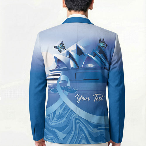 Personalised Australia Prostate Cancer Awareness Blazer Aussie Blue Ribbon Sydney Opera House
