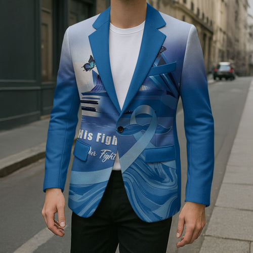 Personalised Australia Prostate Cancer Awareness Blazer Aussie Blue Ribbon Sydney Opera House