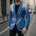 Personalised Australia Prostate Cancer Awareness Blazer Aussie Blue Ribbon Sydney Opera House
