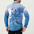Personalised Australia Prostate Cancer Awareness Button Sweatshirt Aussie Blue Ribbon Sydney Opera House