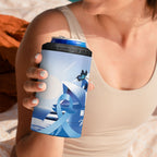 Australia Prostate Cancer Awareness 4 in 1 Can Cooler Tumbler Aussie Blue Ribbon Sydney Opera House