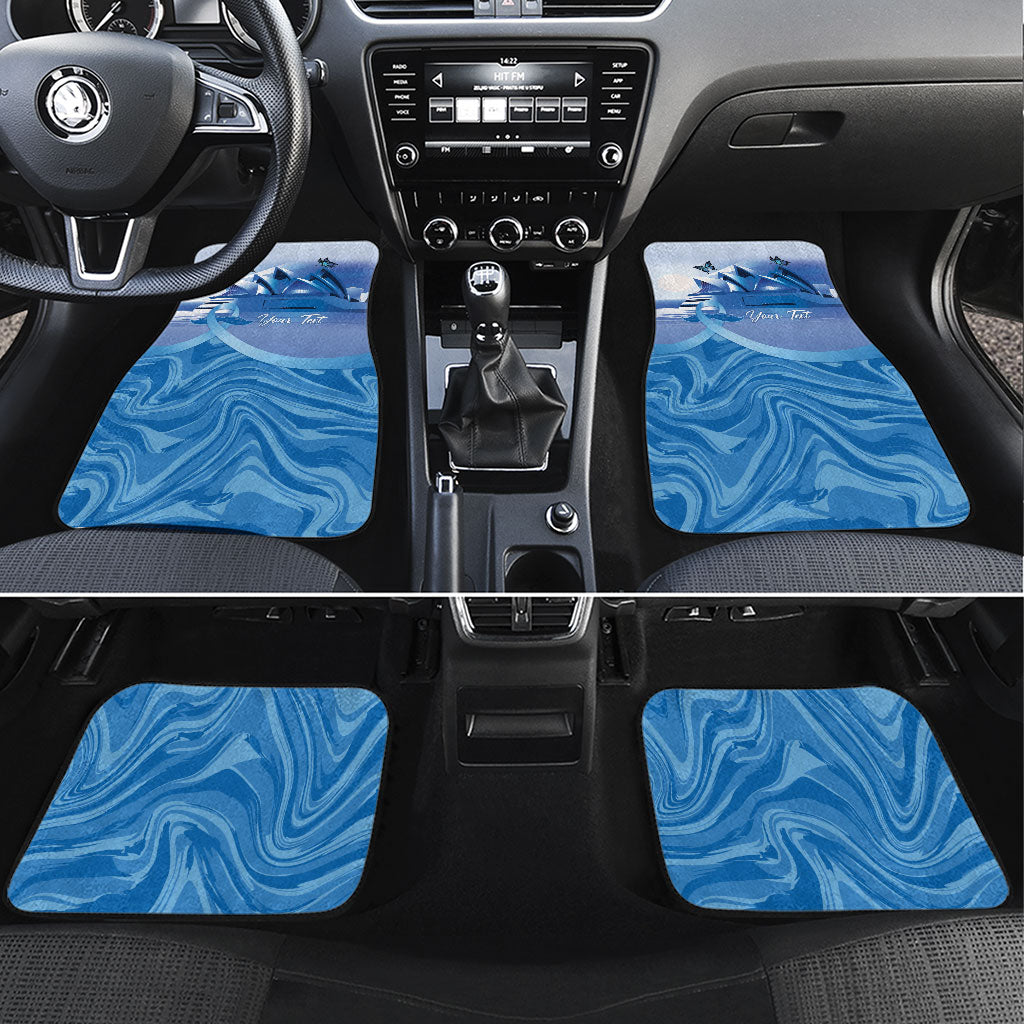Personalised Australia Prostate Cancer Awareness Car Mats Aussie Blue Ribbon Sydney Opera House