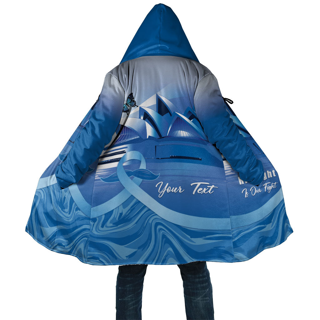 Personalised Australia Prostate Cancer Awareness Cloak Aussie Blue Ribbon Sydney Opera House