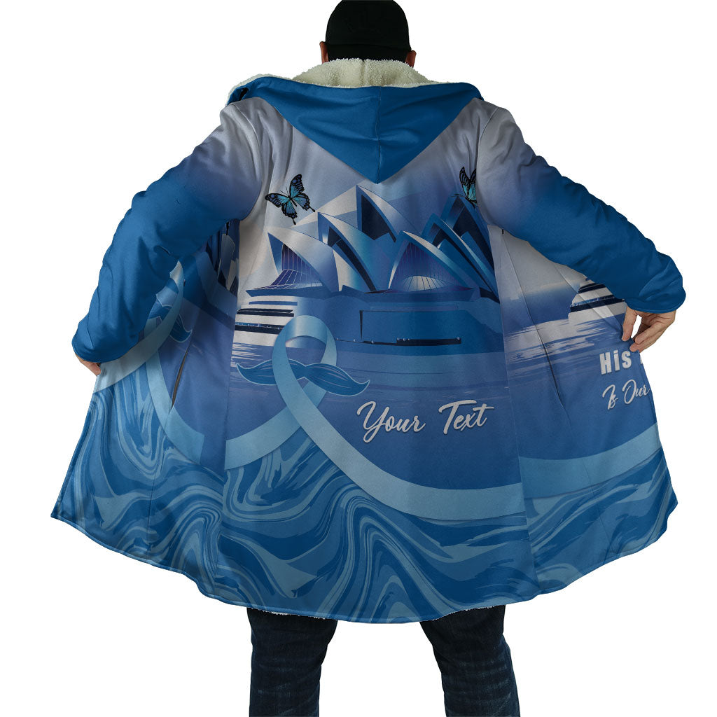 Personalised Australia Prostate Cancer Awareness Cloak Aussie Blue Ribbon Sydney Opera House