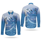 Personalised Australia Prostate Cancer Awareness Couples Matching Short Sleeve Bodycon Dress and Long Sleeve Button Shirt Aussie Blue Ribbon Sydney Opera House