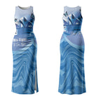 Personalised Australia Prostate Cancer Awareness Couples Matching Tank Maxi Dress and Long Sleeve Button Shirt Aussie Blue Ribbon Sydney Opera House