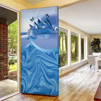 Personalised Australia Prostate Cancer Awareness Door Cover Aussie Blue Ribbon Sydney Opera House