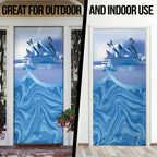 Personalised Australia Prostate Cancer Awareness Door Cover Aussie Blue Ribbon Sydney Opera House