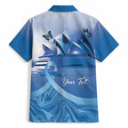 Personalised Australia Prostate Cancer Awareness Hawaiian Shirt Aussie Blue Ribbon Sydney Opera House