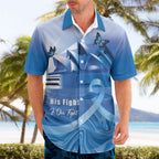 Personalised Australia Prostate Cancer Awareness Hawaiian Shirt Aussie Blue Ribbon Sydney Opera House