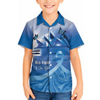 Personalised Australia Prostate Cancer Awareness Hawaiian Shirt Aussie Blue Ribbon Sydney Opera House