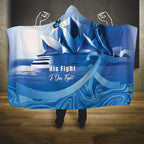 Australia Prostate Cancer Awareness Hooded Blanket Aussie Blue Ribbon Sydney Opera House