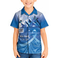 Personalised Australia Prostate Cancer Awareness Kid Hawaiian Shirt Aussie Blue Ribbon Sydney Opera House