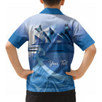 Personalised Australia Prostate Cancer Awareness Kid Hawaiian Shirt Aussie Blue Ribbon Sydney Opera House