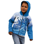 Personalised Australia Prostate Cancer Awareness Kid Hoodie Aussie Blue Ribbon Sydney Opera House