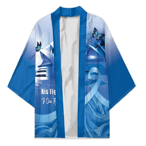 Personalised Australia Prostate Cancer Awareness Kimono Aussie Blue Ribbon Sydney Opera House