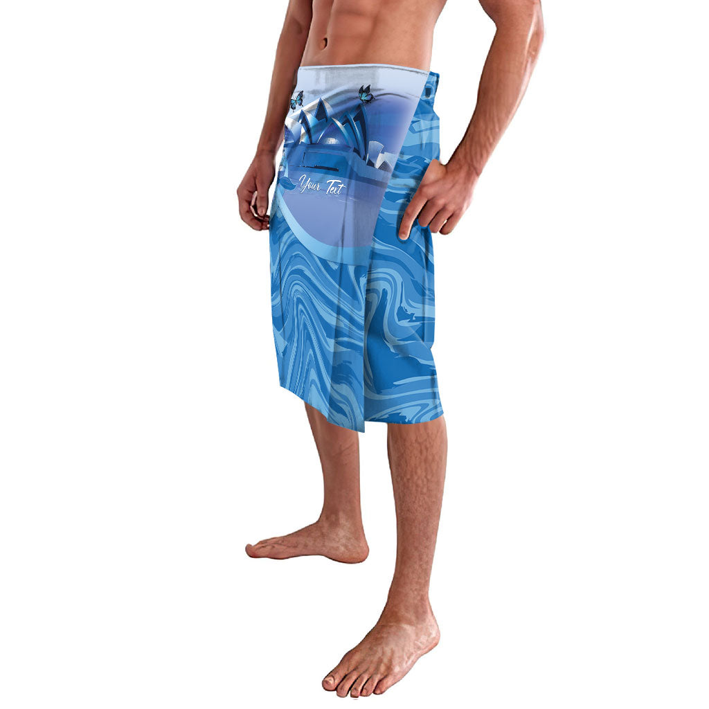 Personalised Australia Prostate Cancer Awareness Lavalava Aussie Blue Ribbon Sydney Opera House