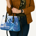 Australia Prostate Cancer Awareness Leather Bag Aussie Blue Ribbon Sydney Opera House