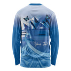 Personalised Australia Prostate Cancer Awareness Long Sleeve Shirt Aussie Blue Ribbon Sydney Opera House