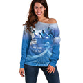 Personalised Australia Prostate Cancer Awareness Off Shoulder Sweater Aussie Blue Ribbon Sydney Opera House
