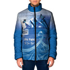 Personalised Australia Prostate Cancer Awareness Padded Jacket Aussie Blue Ribbon Sydney Opera House