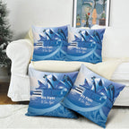 Australia Prostate Cancer Awareness Pillow Cover Aussie Blue Ribbon Sydney Opera House