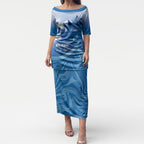 Personalised Australia Prostate Cancer Awareness Puletasi Aussie Blue Ribbon Sydney Opera House