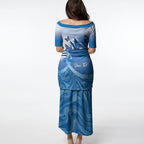Personalised Australia Prostate Cancer Awareness Puletasi Aussie Blue Ribbon Sydney Opera House