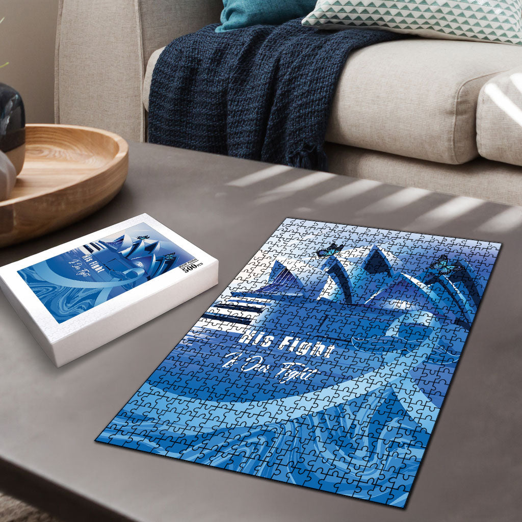 Australia Prostate Cancer Awareness Puzzle Aussie Blue Ribbon Sydney Opera House