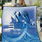 Australia Prostate Cancer Awareness Quilt Aussie Blue Ribbon Sydney Opera House