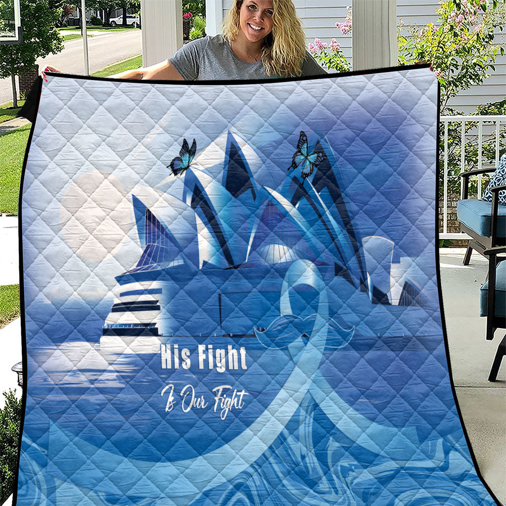 Australia Prostate Cancer Awareness Quilt Aussie Blue Ribbon Sydney Opera House