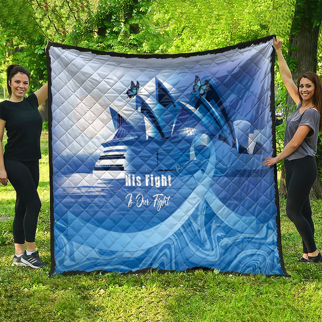 Australia Prostate Cancer Awareness Quilt Aussie Blue Ribbon Sydney Opera House