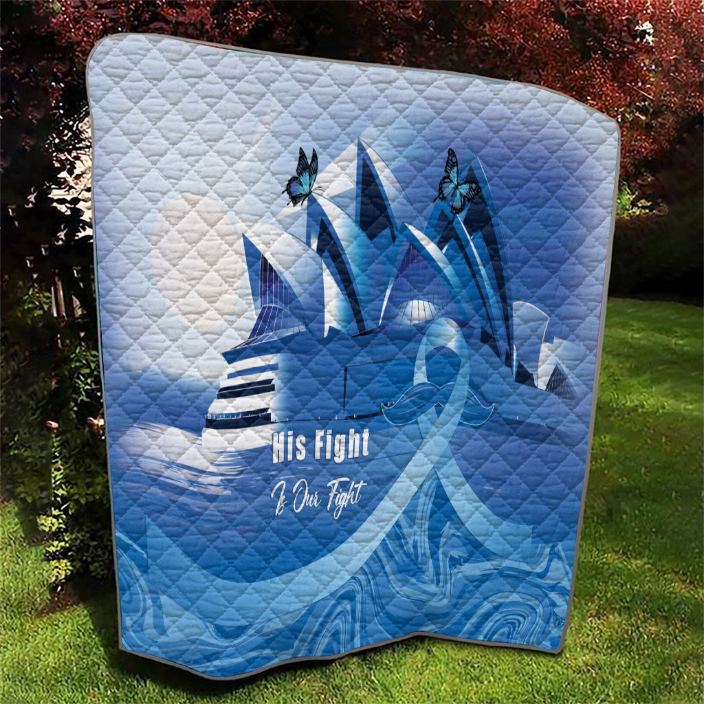 Australia Prostate Cancer Awareness Quilt Aussie Blue Ribbon Sydney Opera House