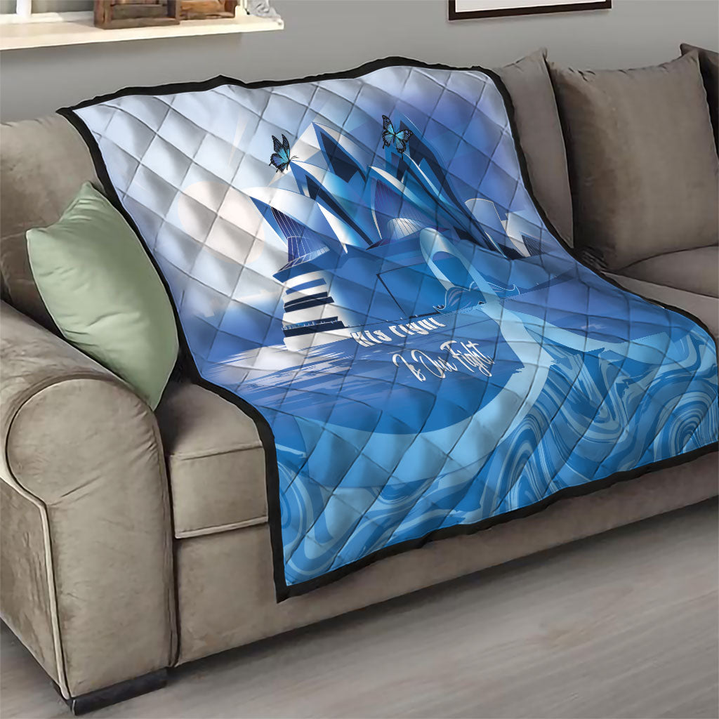 Australia Prostate Cancer Awareness Quilt Aussie Blue Ribbon Sydney Opera House