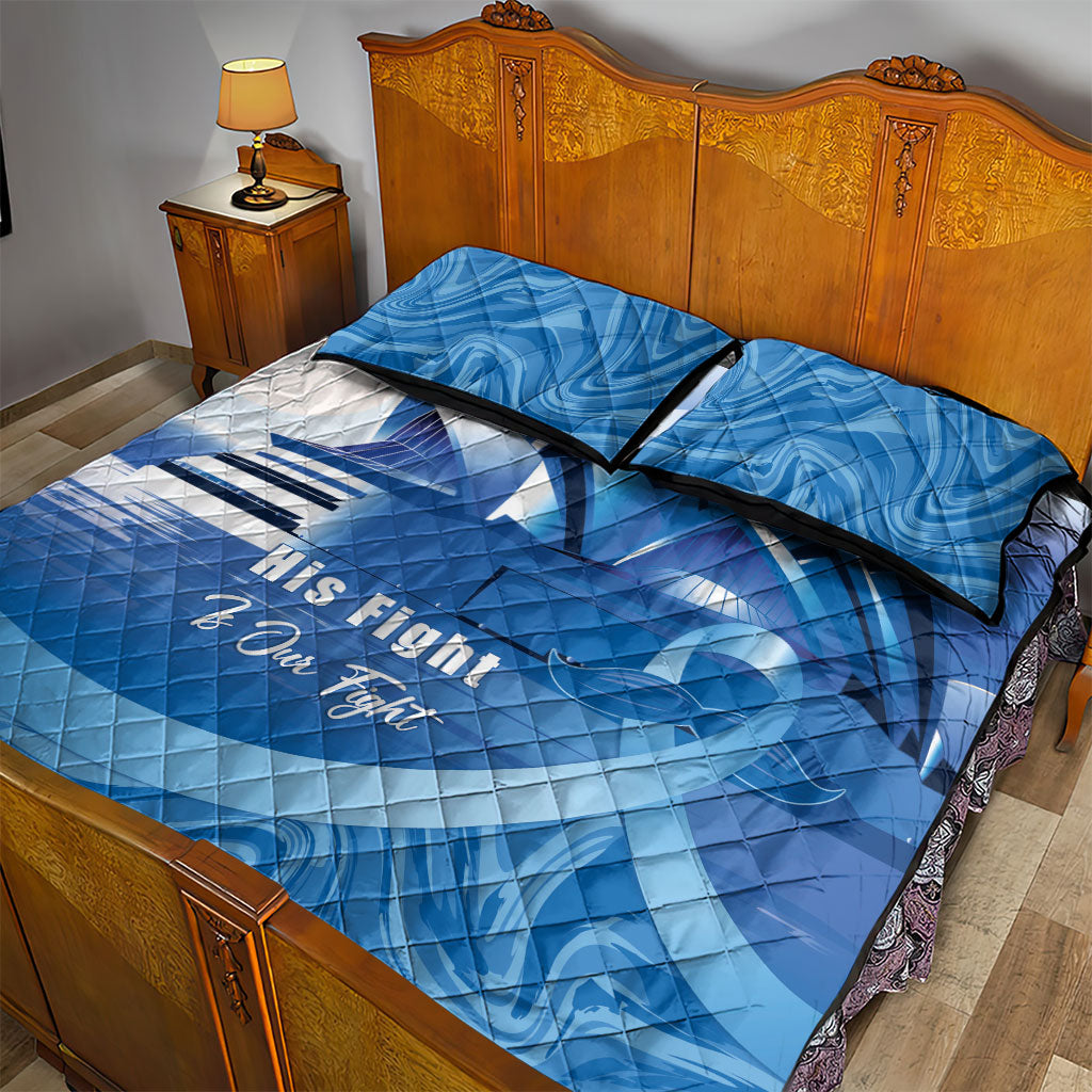 Australia Prostate Cancer Awareness Quilt Bed Set Aussie Blue Ribbon Sydney Opera House