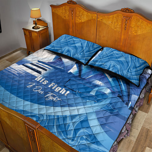Australia Prostate Cancer Awareness Quilt Bed Set Aussie Blue Ribbon Sydney Opera House