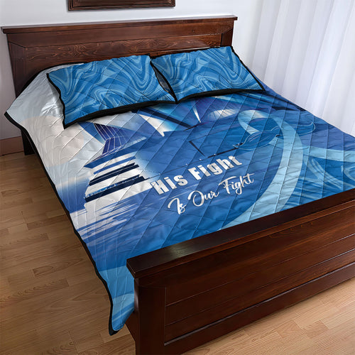 Australia Prostate Cancer Awareness Quilt Bed Set Aussie Blue Ribbon Sydney Opera House
