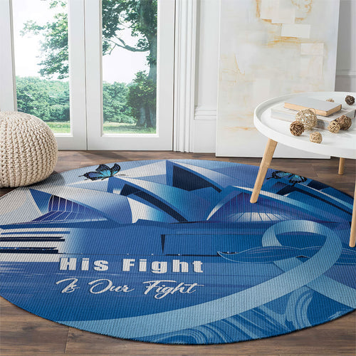 Australia Prostate Cancer Awareness Round Carpet Aussie Blue Ribbon Sydney Opera House