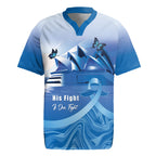 Personalised Australia Prostate Cancer Awareness Rugby Jersey Aussie Blue Ribbon Sydney Opera House