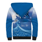 Personalised Australia Prostate Cancer Awareness Sherpa Hoodie Aussie Blue Ribbon Sydney Opera House