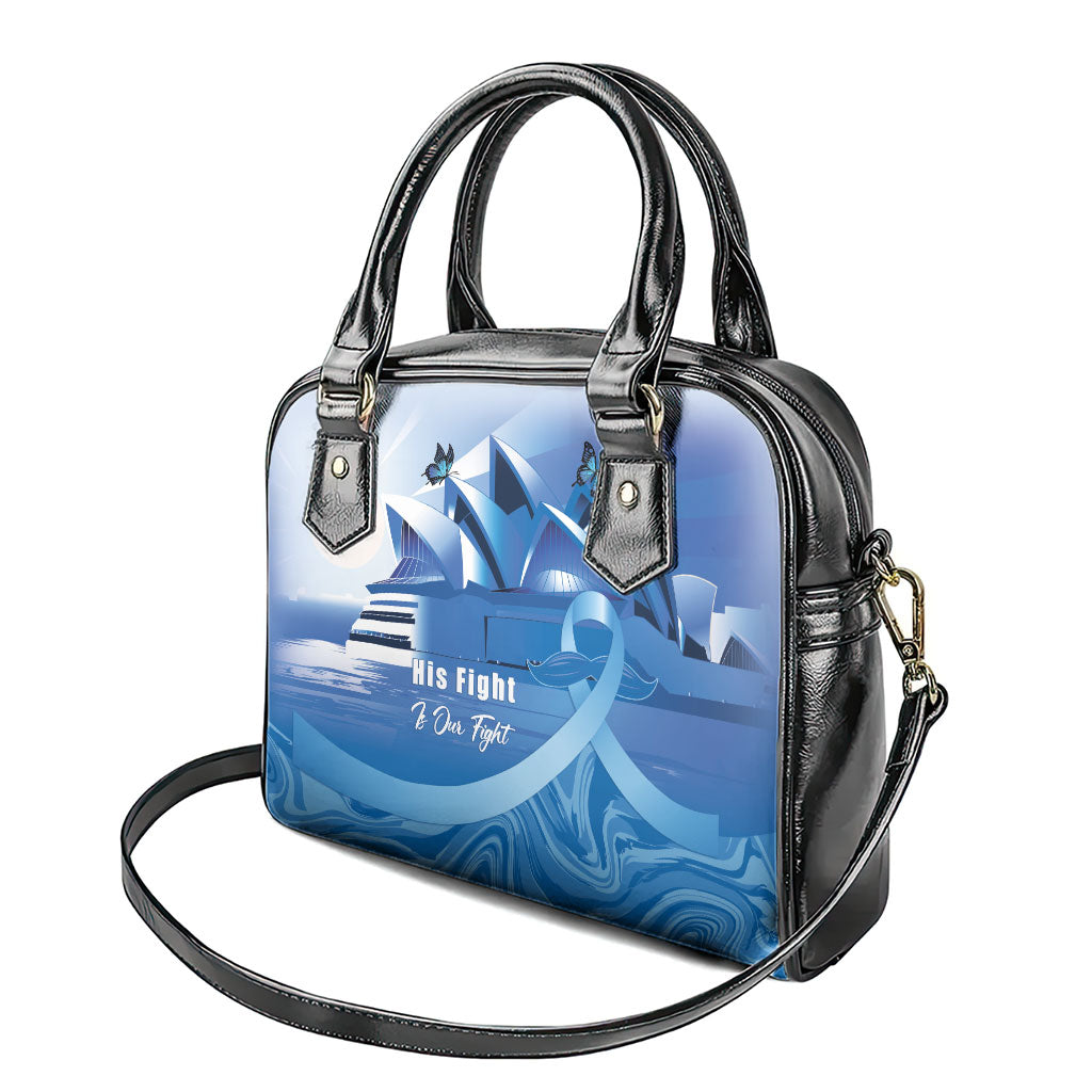 Australia Prostate Cancer Awareness Shoulder Handbag Aussie Blue Ribbon Sydney Opera House